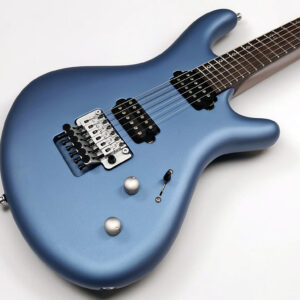 Hydra CN Custom, electric guitar by Zeal Guitars in azure blue metallic finish with darkindian rosewood neck and fretboard. 2 Humbuckers and Floyd Roses System, Hardware in satin chrome.