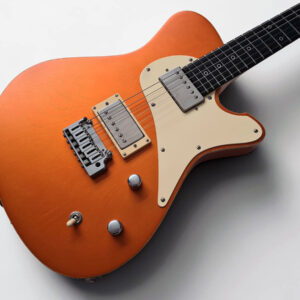 PA Custom Guitar in orange-colored Candy Tangerine Metallic finish, 2 Humbucker and Tremolo.